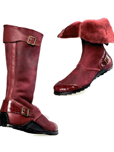 Ruby Red Mood Alligator Shearling Lined Boot | Mauri Men's Boots | Sam's Tailoring Fine Men's Shoes