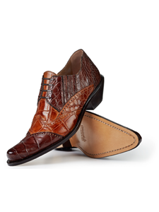 Sport Rust/Brandy Heat Alligator Men's Ankle Boot | Mauri Men's Boots | Sam's Tailoring Fine Men's Shoes