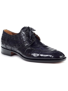 Black Alligator Apron Toe Men's Dress Shoe | Mauri Dress Shoes | Sam's Tailoring Fine Men's Shoes