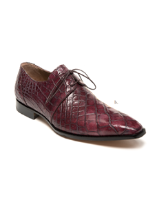 Ruby Red/ Gray Body Alligator Dress Shoe | Mauri Dress Shoes | Sam's Tailoring Fine Men's Shoes