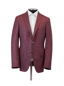 Berry Silk Cashmere Linen Fully Lined Jacket | Hickey Freeman Sport Coat | Sam's Tailoring Fine Men Clothing