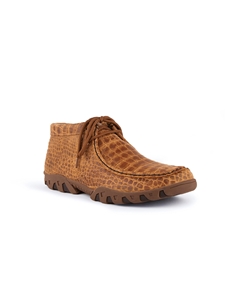Honey Alligator Belly Cowhide Print Lace-Up Rogue | Ferrini USA Men's Shoes | Sam's Tailoring Fine Men Clothing