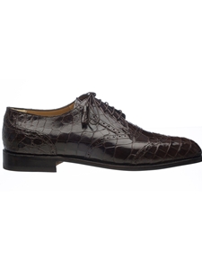 Chocolate Belly Alligator Classic Dress Shoe | Ferrini Dress Shoes | Sam's Tailoring Fine Men Clothing