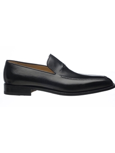 Black French Calf Without Laces Dress Shoe | Ferrini Dress Shoes | Sam's Tailoring Fine Men Clothing