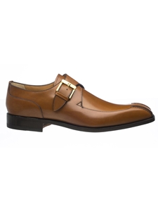 Brown French Calf Leather Mens Dress Shoe | Ferrini Dress Shoes | Sam's Tailoring Fine Men Clothing