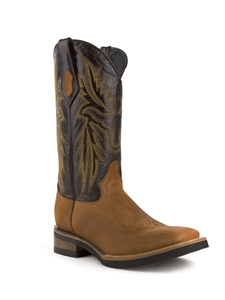 Brown Full Grain Leather Maverick Boot | Ferrini Men's Boots | Sam's Tailoring Fine Men Clothing