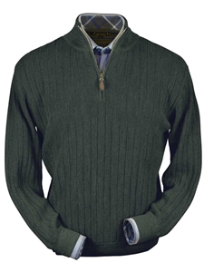 Bluegrass Heater Baby Alpaca Hal-Zip Sweater | Peru Unlimited Half Zip Sweaters | Sam's Tailoring Fine Men's Clothing