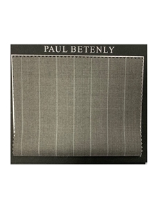 Gary With Light Stripe 100% Wool Custom Suit | Paul Betenly Custom Suits | Sam's Tailoring Fine Men's Clothing