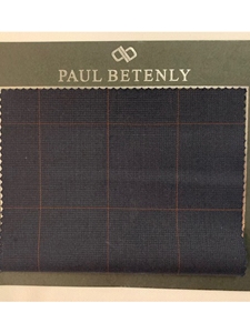 Gray With Brown Check Custom Suit | Paul Betenly Custom Suits | Sam's Tailoring Fine Men's Clothing