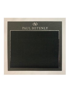 Black Solid Super 130's Wool Custom Suit | Paul Betenly Custom Suit | Sam's Tailoring Fine Men's Clothing