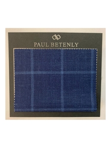 Sky Blue & Blue Check Custom Suit | Paul Betenly Custom Suit | Sam's Tailoring Fine Men's Clothing