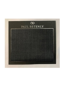 Dark Grey With White Stripe Custom Suit | Paul Betenly Custom Suit | Sam's Tailoring Fine Men's Clothing