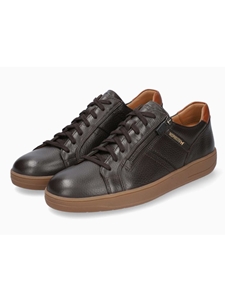 Brown Soft Air Leather Lining Grained Leather Shoe | Mephisto Casual Shoes Collection | Sam's Tailoring Fine Men Clothing