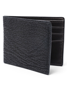 Black Shark Bifold Wallet | W.Kleinberg Small Leather Goods | Sam's Tailoring Fine Men's Clothing