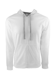 White & Grey Contrast Full Zip Hoodie | Georg Roth Sweaters & Hoodies | Sam's Tailoring Fine Men Clothing