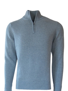 Dove Grey Garment Dyed Cotton Pullover  | Georg Roth Sweaters & Hoodies | Sam's Tailoring Fine Men Clothing