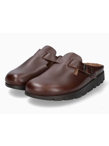Chestnut Buckle Fastener Grain Leather Men's Sandal | Mephisto Sandals Collection | Sam's Tailoring Fine Men Clothing