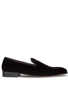 Black Lublin Fine Formal Slip On | Mezlan Men's Formal Shoes | Sam's Tailoring Fine Men's Clothing