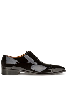 Black Patent Leather Formal Cap Toe Oxford | Mezlan Men's Formal Shoes | Sam's Tailoring Fine Men's Clothing