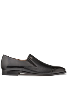 Black Milani Classic Dress Italian Loafer | Mezlan Men's Business Shoes | Sam's Tailoring Fine Men's Clothing