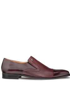 Burgundy Milani Classic Dress Italian Loafer | Mezlan Men's Business Shoes | Sam's Tailoring Fine Men's Clothing