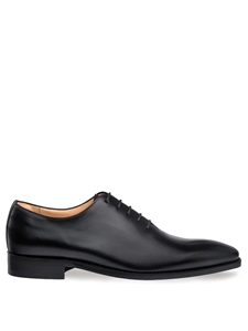 Black Pamplona Leather Sole Men's Shoe | Mezlan Men's Business Shoes | Sam's Tailoring Fine Men's Clothing