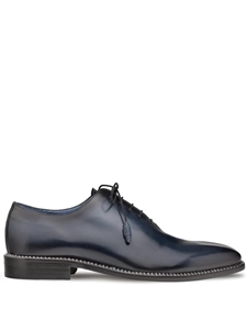 Blue Enterprise Calfskin Plain Toe Shoe | Mezlan Men's Business Shoes | Sam's Tailoring Fine Men's Clothing
