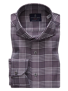 Multicolor Check Extra Fine Twill Luxury Dress Shirt | Emanuel Berg Shirts | Sam's Tailoring Fine Men Clothing