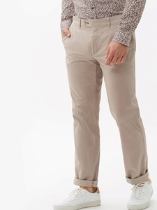 Beige Evans Kopak & Pima Flat Front Men Trouser | Brax Men's Trousers | Sam's Tailoring Fine Men's Clothing