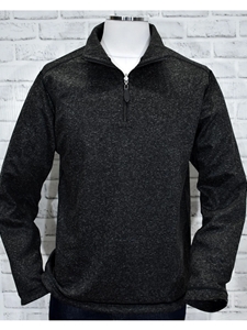 Mocha Reversible Traveler Mock Men Sweater | Marcello Sport Sweaters Collection | Sam's Tailoring Fine Men's Clothing