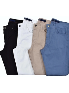 White Platinum Comfort Stretch Men's Pant | Marcello Pants & Denim Collection | Sam's Tailoring Fine Men's Clothing