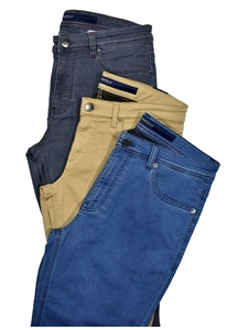 Tan Marcello Ultimate Comfort Stretch Jean | Marcello Pants & Denim Collection | Sam's Tailoring Fine Men's Clothing