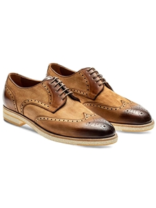 Cuoio Berlina Wingtip Fine Men's Derby Shoe | Jose Real Lace Up Shoes Collection | Sam's Tailoring Fine Men's Clothing