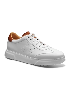 Carrera White Zero Pressure Sole Luxe Leather Sneaker | Samuel Hubbard Shoes Collection | Sam's Tailoring Fine Men Clothing
