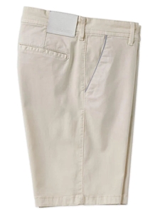 Cream Montauk Cotton Stretch Men's Short | Jack Of Spades Shorts Collection | Sam's Tailoring Fine Mens Clothing