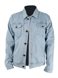 Ice Blue Medium Denim Men's Jacket | Jack Of Spades Jackets Collection | Sam's Tailoring Fine Mens Clothing