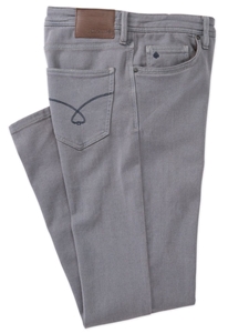 Grey Blend Knit Jack Fit Men's Denim | Jack Of Spades Jack Fit Jeans Collection | Sam's Tailoring Fine Mens Clothing