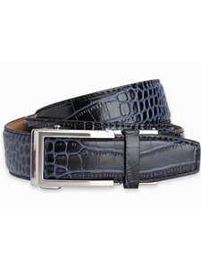 Blue & Black Cayman 1 3/8" Strap Dress Belt | NexBelt Dress Belts | Sam's Tailoring Fine Men's Clothing