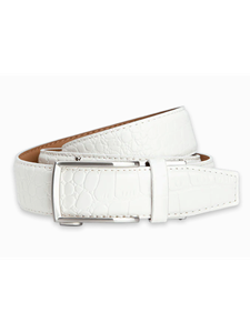 White Alligator 1 3/8" Strap Men's Dress Belt | NexBelt Dress Belts | Sam's Tailoring Fine Men's Clothing