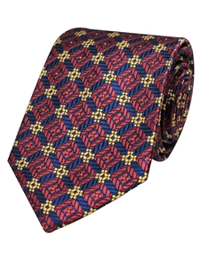 Burgundy Woven Neat Silk Fine Tie | Gitman Bros. Ties Collection | Sam's Tailoring Fine Men Clothing