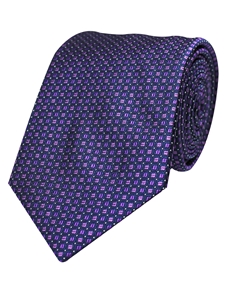 Purple Woven Micro Neat Silk Tie | Gitman Bros. Ties Collection | Sam's Tailoring Fine Men Clothing