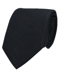 Black Chevron Solid Cashmere Silk Tie | Gitman Bros. Ties Collection | Sam's Tailoring Fine Men Clothing