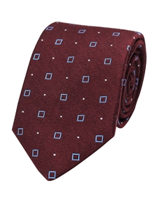 Burgundy Woven Neat Silk/Cashmere Tie | Gitman Ties Collection | Sam's Tailoring Fine Men Clothing
