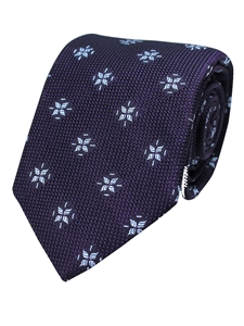 Purple Woven Grenadine Neat Tie | Gitman Ties Collection | Sam's Tailoring Fine Men Clothing
