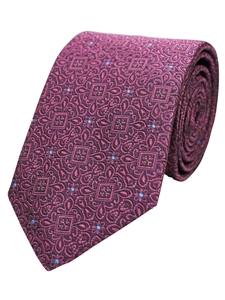 Berry Woven Neat Printed Silk Tie | Gitman Ties Collection | Sam's Tailoring Fine Men Clothing