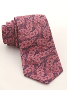 IKE Behar Bistre with Floral Design Silk Tie 200101 - Fall 2014 Collection Neckwear | Sam's Tailoring Fine Men's Clothing