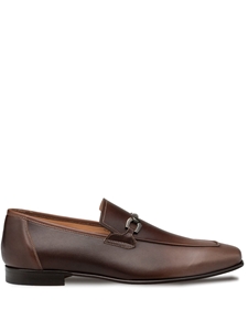 Taupe/Brown Brunello Bit Bi-Tonal Men's Loafer | Mezlan Slip Ons Collection | Sam's Tailoring Fine Men's Clothing