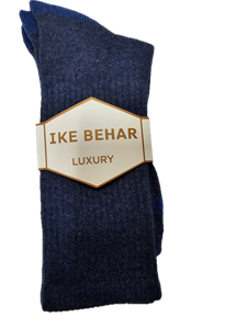 Blue With Grey Men's Luxury Socks | Ike Behar Luxury Socks | Sam's Tailoring Fine Men's Clothing