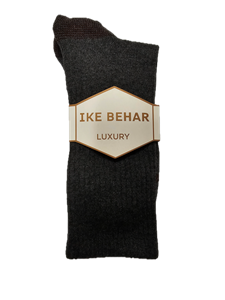 Grey With Burgundy Men's Luxury Socks | Ike Behar Luxury Socks | Sam's Tailoring Fine Men's Clothing