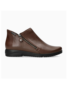 Brown Grain Leather Women's Zipper Romia Boot | Mephisto Women's Boots  | Sams Tailoring Fine Men's Clothing
